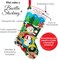 Felt Applique 18" Stocking Making Kit, Santa's Christmas Carols, Perfect for DIY Arts and Crafts